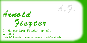 arnold fiszter business card